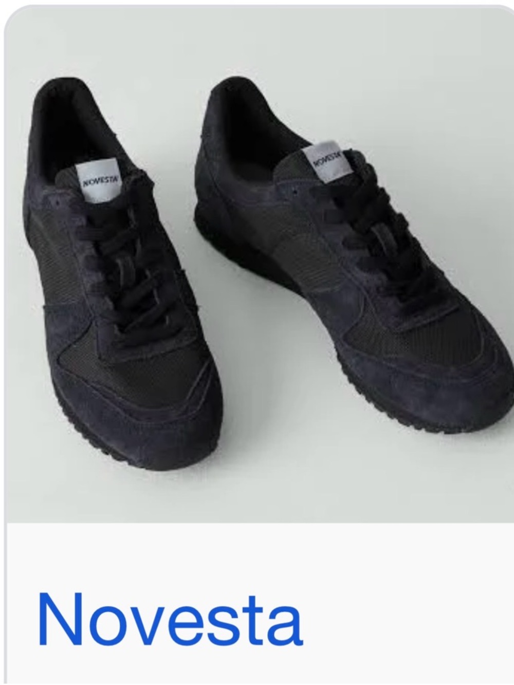Novesta Men’s Black Low-Profile Sneakers